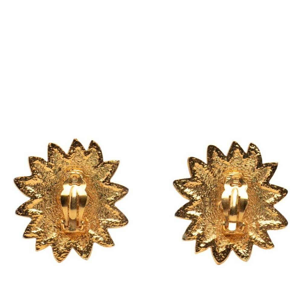 CHANEL Authentic Vintage Green Logo Earrings - Picture 2 of 4